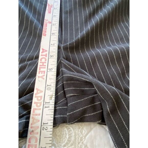 H&M Pinstriped Wide Leg Trousers Gray NWT Size Small - Picture 10 of 11